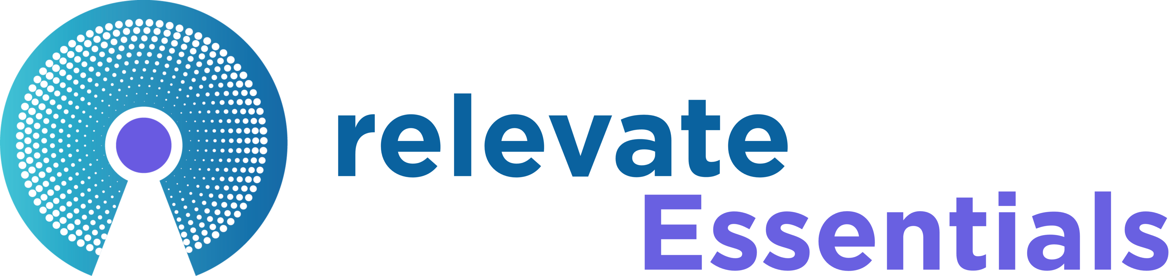 Relevate Essentials logo with circular design.