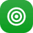 Green app icon with white target symbol.