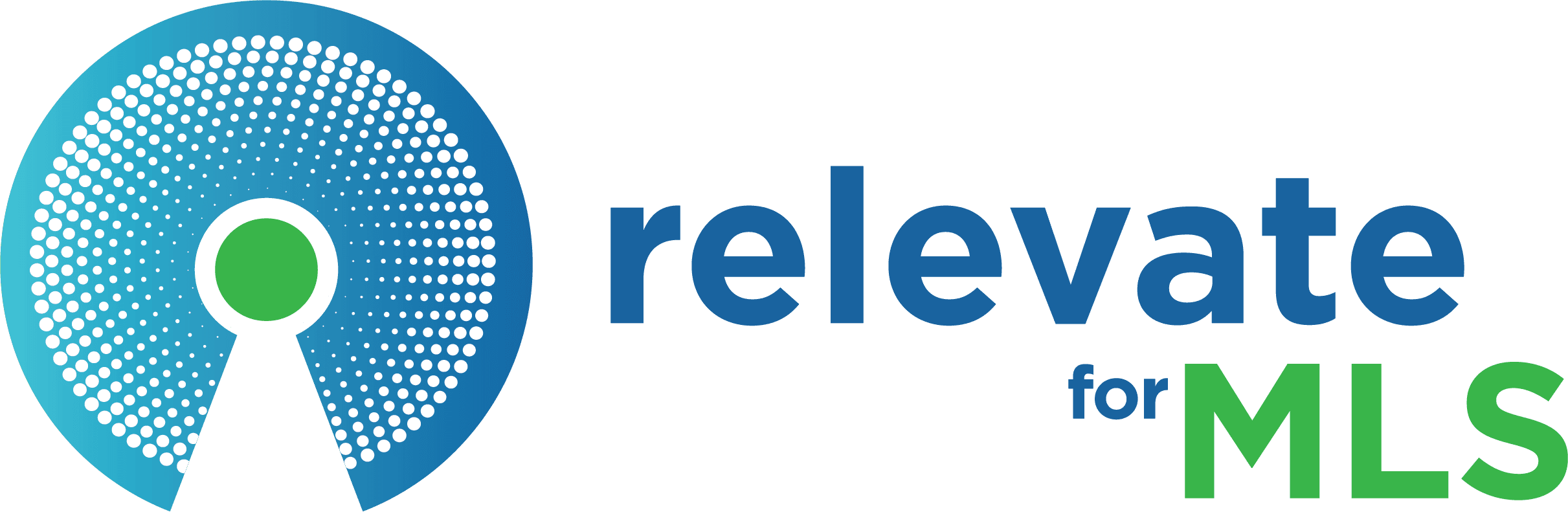 Relevate for MLS logo with keyhole design.