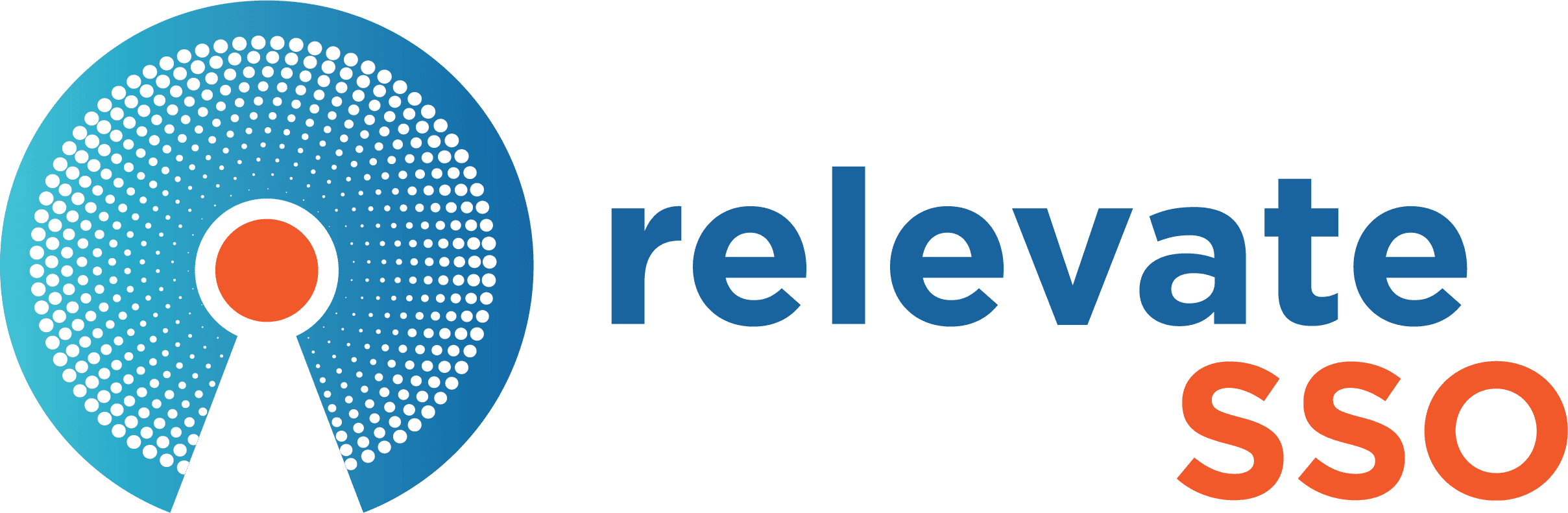 Relevate SSO logo with keyhole design.